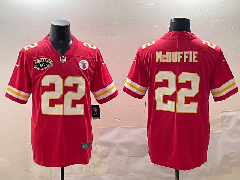Men Kansas City Chiefs #22 Mcduffie Red Second generations 2025 Nike Limited NFL Jersey style 4